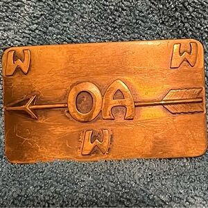 Vintage 1960s Boy Scout belt buckle